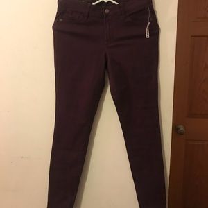 Old navy burgundy skinny jeans